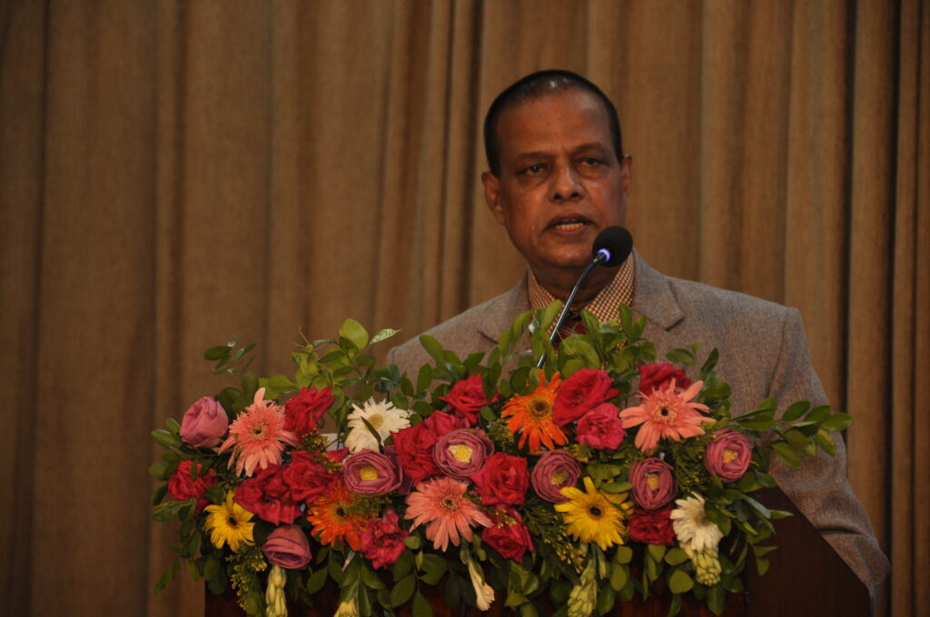 Prof. Dr. AFM Mafizul Islam giving speech at the cidd budget event